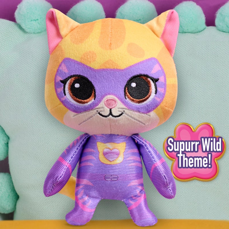 Just Play Disney Jr. SuperKitties Small 8-inch Plush Sparks Stuffed Animal, Su-Purr Wild Outfit, Kitten, Toy for Fans, Girls, Kids, Ages 2 and Up by Just Play, Kids Toys for Ages 2 Up by Just Play - Image 2