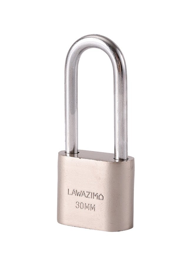 LAWAZIM Long ring padlock  | Outdoor Padlock Weatherproof Heavy-Duty Locks for Gate Fence Hasp Cabinet Toolbox School Gym Locker  - Image 3