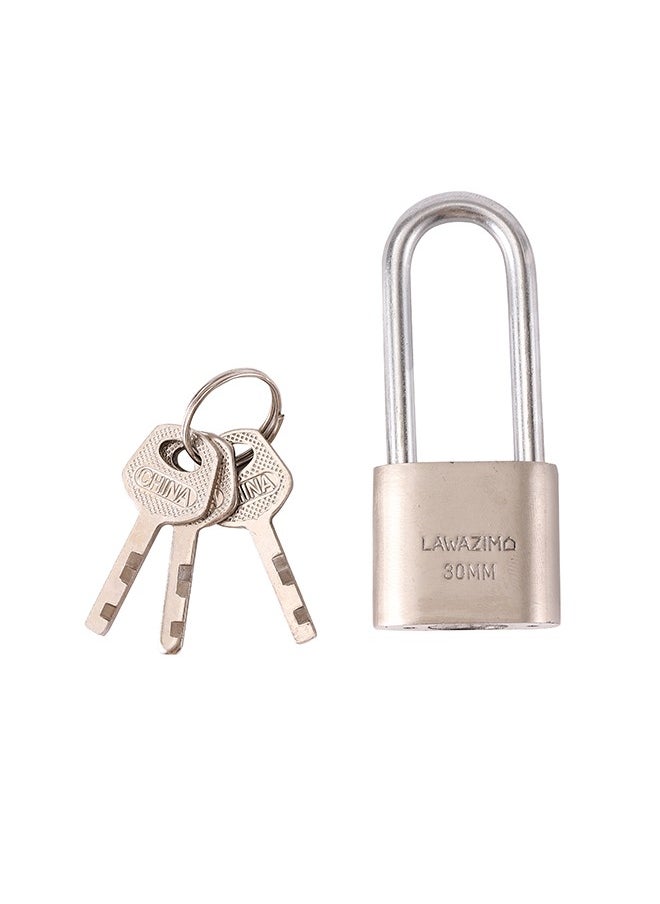 LAWAZIM Long ring padlock  | Outdoor Padlock Weatherproof Heavy-Duty Locks for Gate Fence Hasp Cabinet Toolbox School Gym Locker  - Image 1