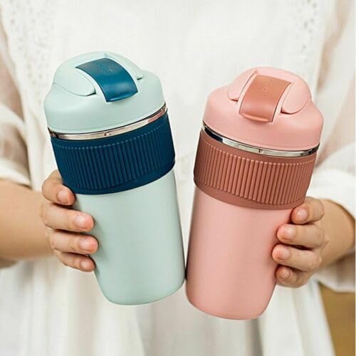 daiDokoro Double Wall Insulated Leak Proof Travel Coffee Tumbler with Inbuilt for Hot/Cold Drinks - (480 ML, Fern Green) - Image 3