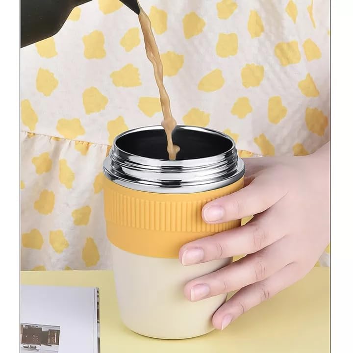 daiDokoro Double Wall Insulated Leak Proof Travel Coffee Tumbler with Inbuilt for Hot/Cold Drinks - (480 ML, Fern Green) - Image 5