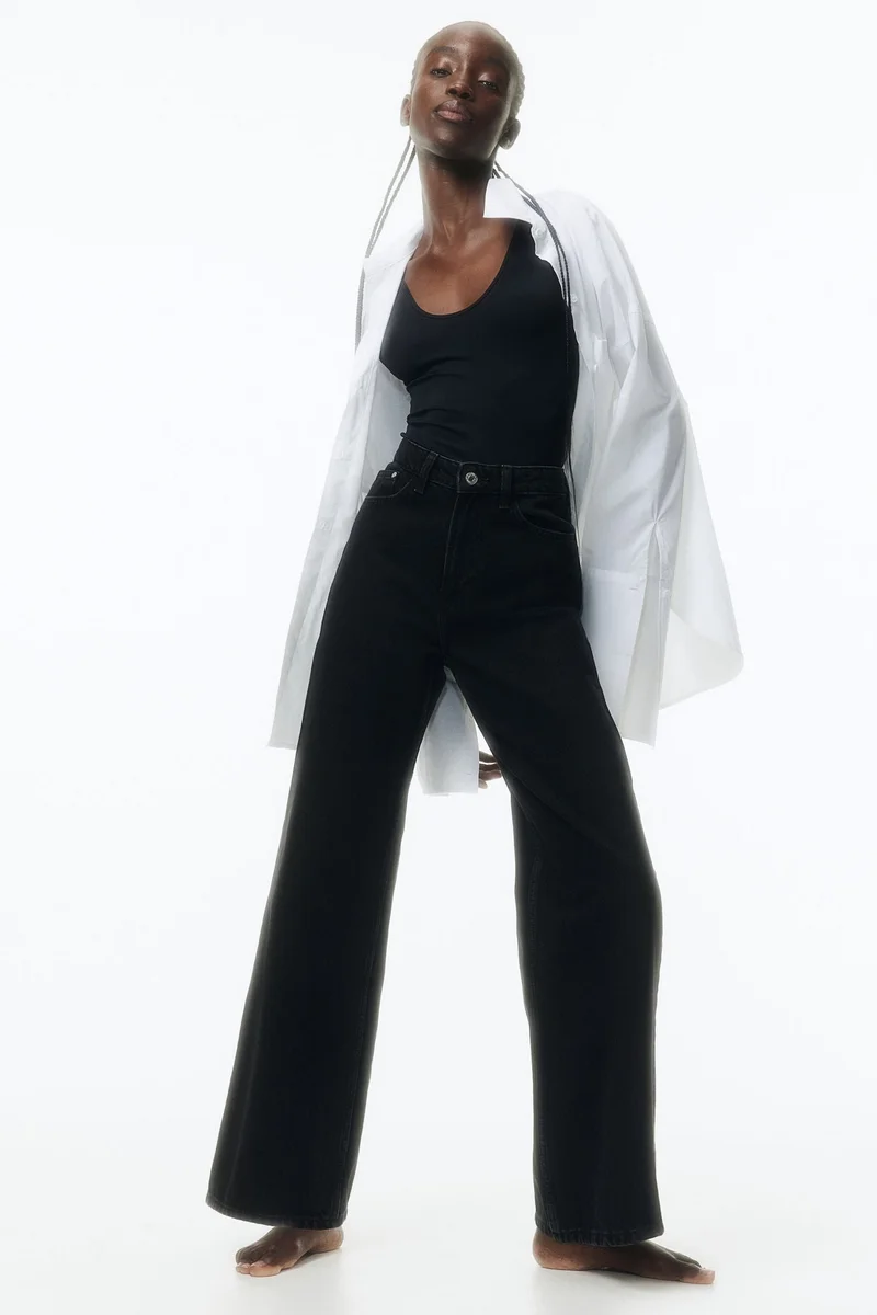 H&M Wide Ultra High Jeans