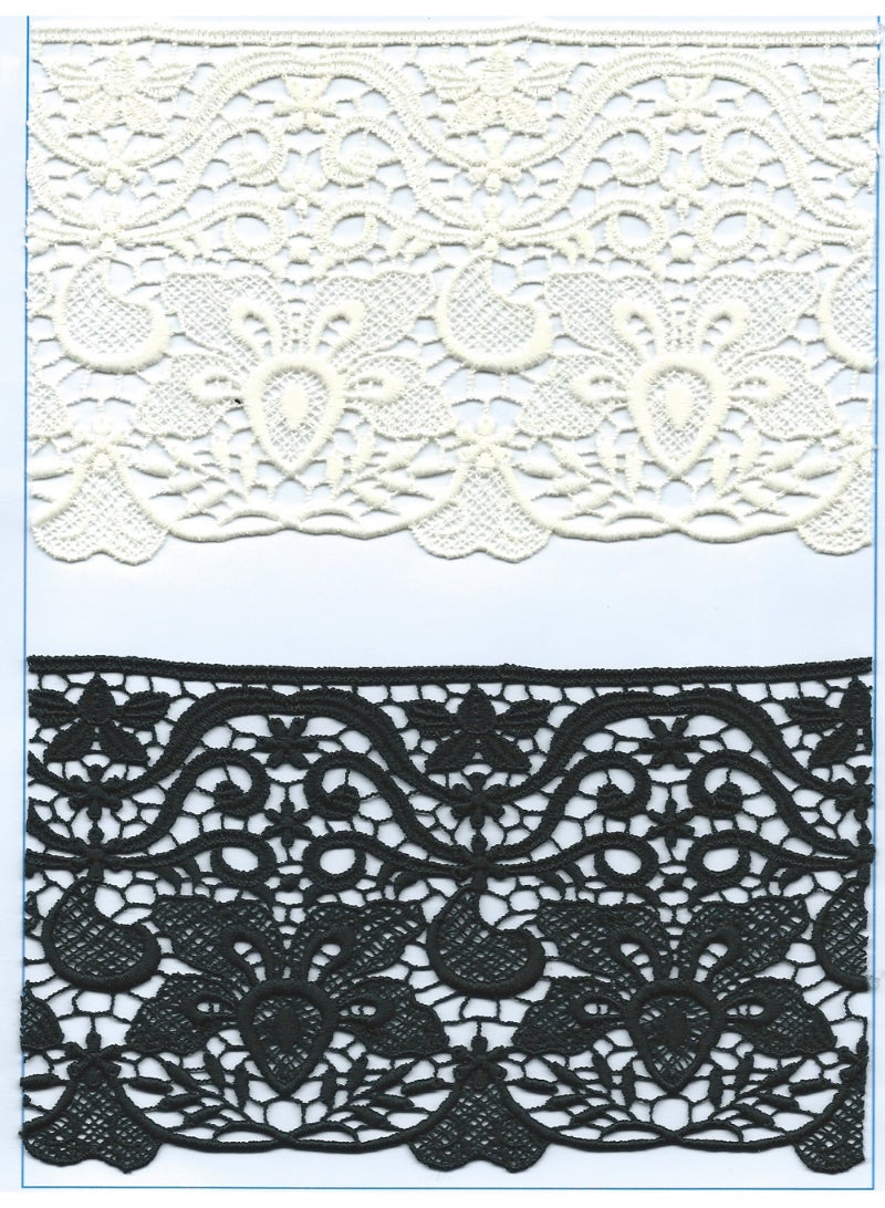 Chemical Cut Lace With Text Yarn 15 (Tx57-1092)