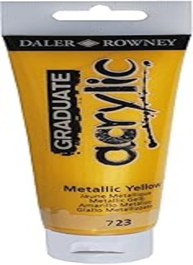 Daler Rowney 123120723 acrylic Color Tube, Metallic Yellow - 120 ml - pzsku/Z2AB186DFAD2ABB2B5F08Z/45/_/1720390134/cba1b6e2-d960-4bc0-9cb6-9a4c2e9079da