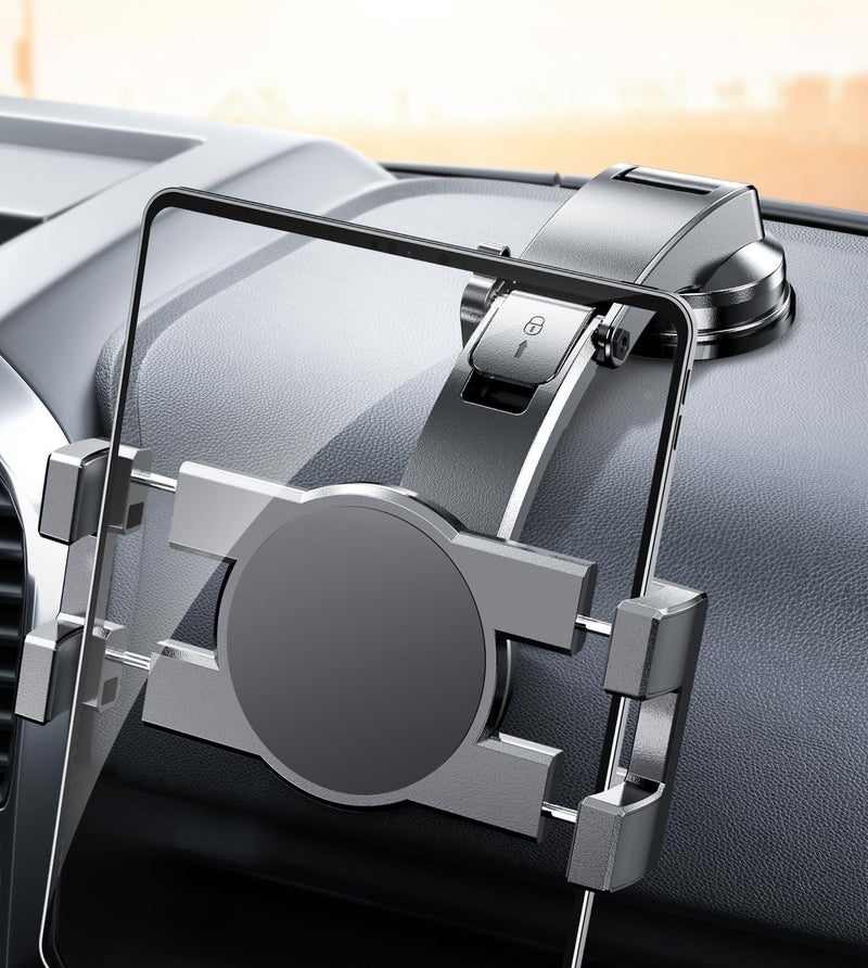eSamcore iPad Holder for Car, Dashboard Tablet Holder for Car Suction Cup Mount with Large Clamp for All 6"-11" Apple iPad Accessory Samsung Galaxy Tab Tablet Stand - Image 1