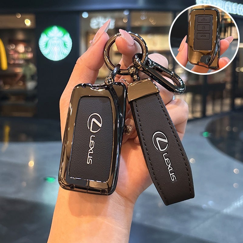 Lexus ES200 Key Case Cover for LS/UX/NX/RZ/GX/is, TX/LX/CT200H - Premium Leather Design - Image 1