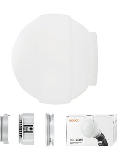 Godox Godox ML-CD15 Diffusion Dome with 3 adapters, Flash Light Diffuser, Compatible for Godox V1 Series ML30 ML60 ML60BI AD200 AD200PRO AD300PRO AD400PRO V1S V1C V1N V1F V1O V860III-S TT685S TT660S  - Image 1