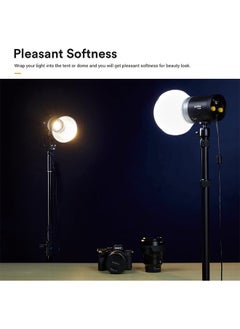 Godox Godox ML-CD15 Diffusion Dome with 3 adapters, Flash Light Diffuser, Compatible for Godox V1 Series ML30 ML60 ML60BI AD200 AD200PRO AD300PRO AD400PRO V1S V1C V1N V1F V1O V860III-S TT685S TT660S  - Image 3