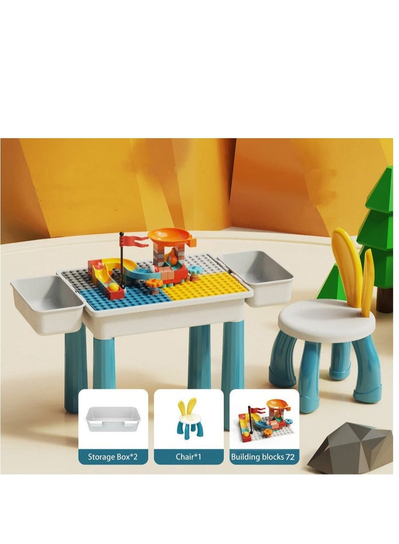 2-in-1 Cube Table and Educational Desk for Kids 114 Pieces - Image 4