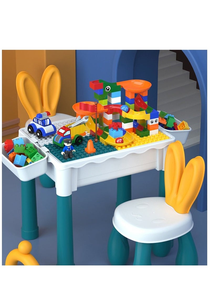 2-in-1 Cube Table and Educational Desk for Kids 114 Pieces - Image 2