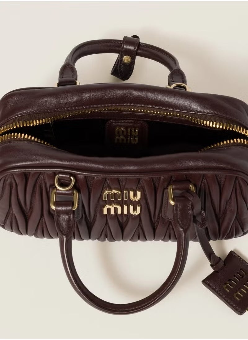 Miu Miu Miu Miu Small Arcadie Top Handle Bag in Matelassé Nappa Leather Crossbody Shoulder  - Image 5