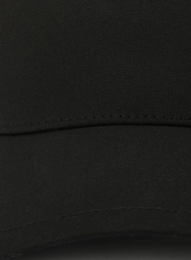 AllSaints Men's Embroidered Ramskull Baseball Cap, Hat with Adjustable Strap, 100% Cotton Black - Image 4
