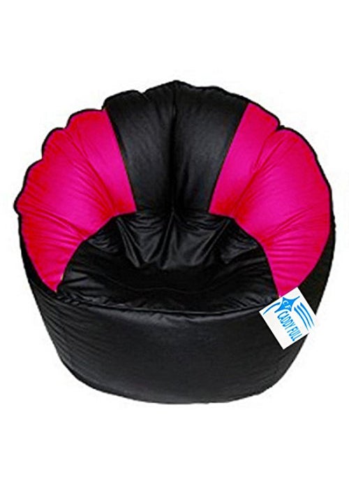 caddyFull caddyFull XXXL Muddha Chair Without Beans Black and Pink 