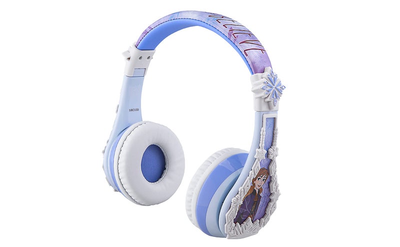 eKids Disney Frozen 2 Bluetooth Headphones with Microphone, Volume Reduced to Protect Hearing, Adjustable Wireless Headphones for School Home Travel, for Fans of Anna and Elsa - Image 1