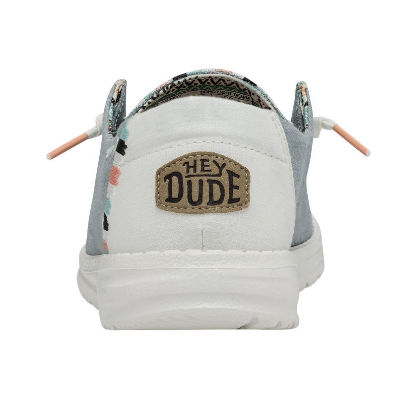 Hey Dude Women's Wendy Boho Light Denim Size 7 | Women’s Shoes | Women’s Lace Up Loafers | Comfortable & Light-Weight - Image 5