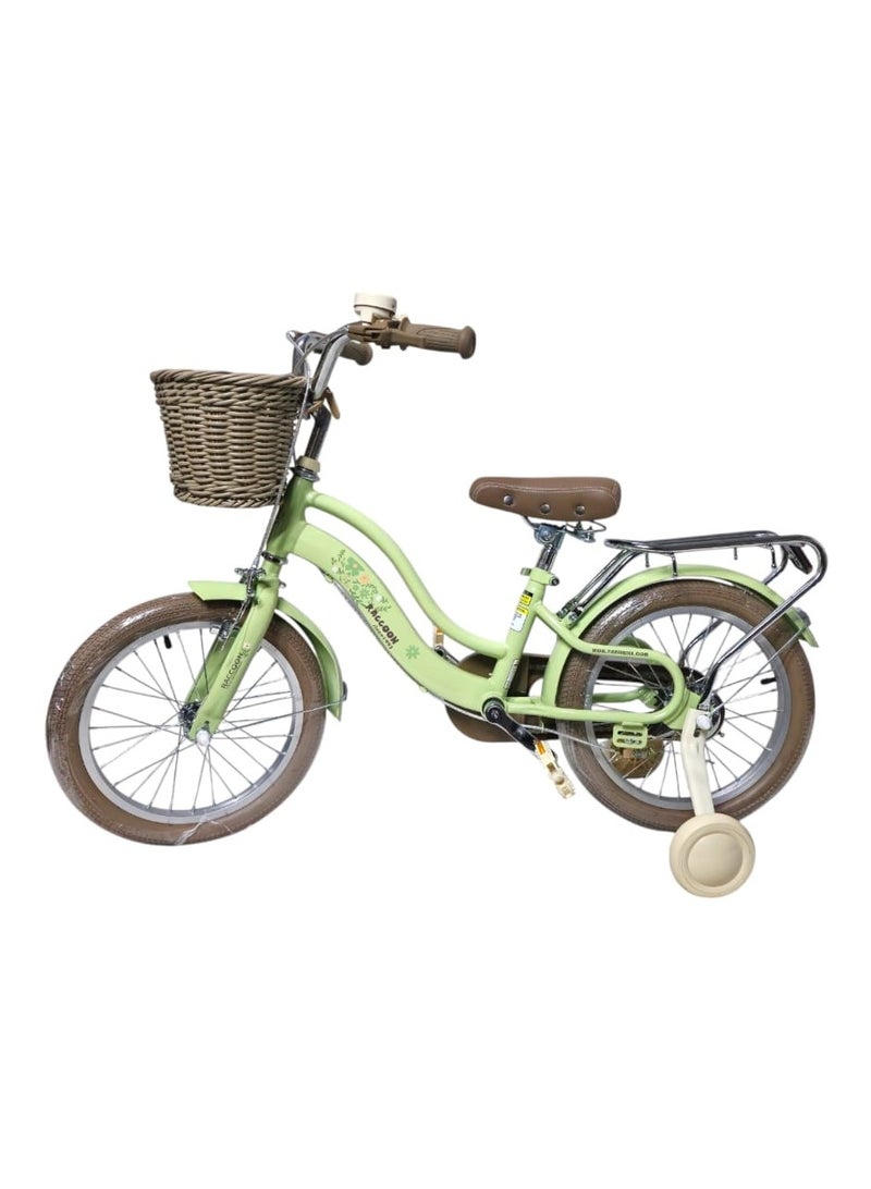BABYCARA Kids Bike 12/14/16 Inch Assorted Cycling Removable Stabilizers Steel Frame with Basket and Air Tire  - Image 1