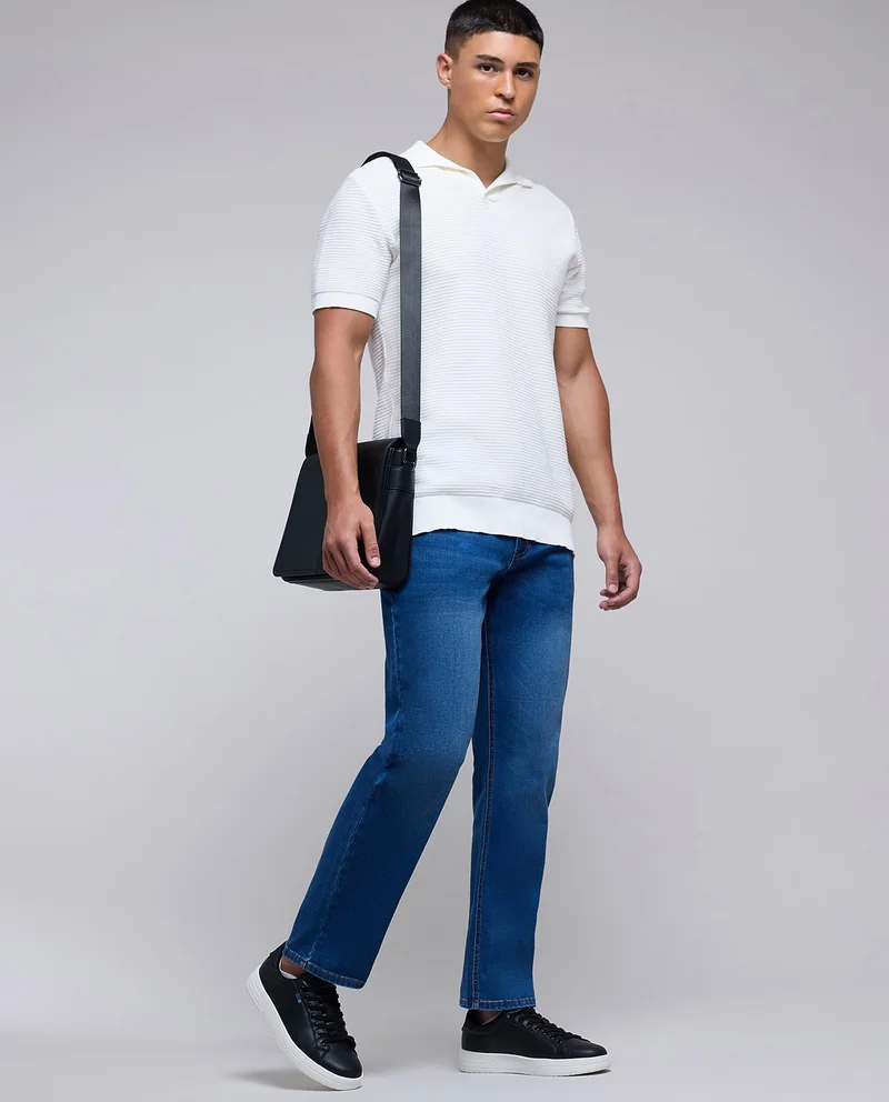 أر أند بي Solid Lace Up Sneakers