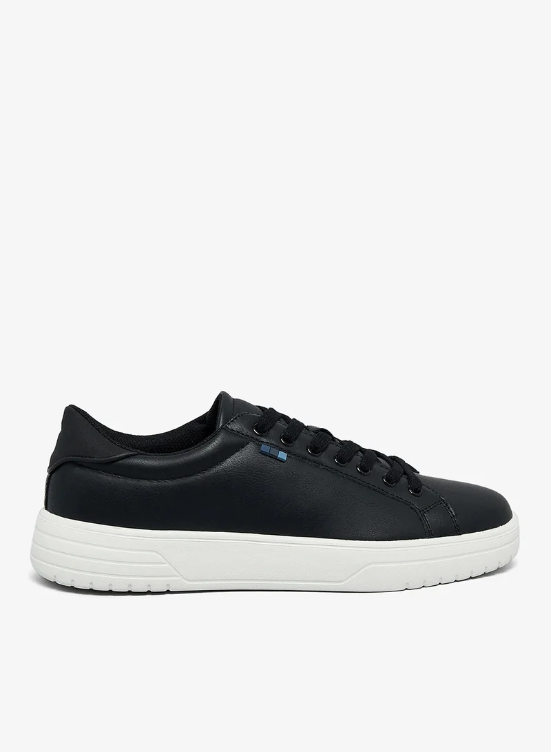 R&B Solid Lace Up Sneakers