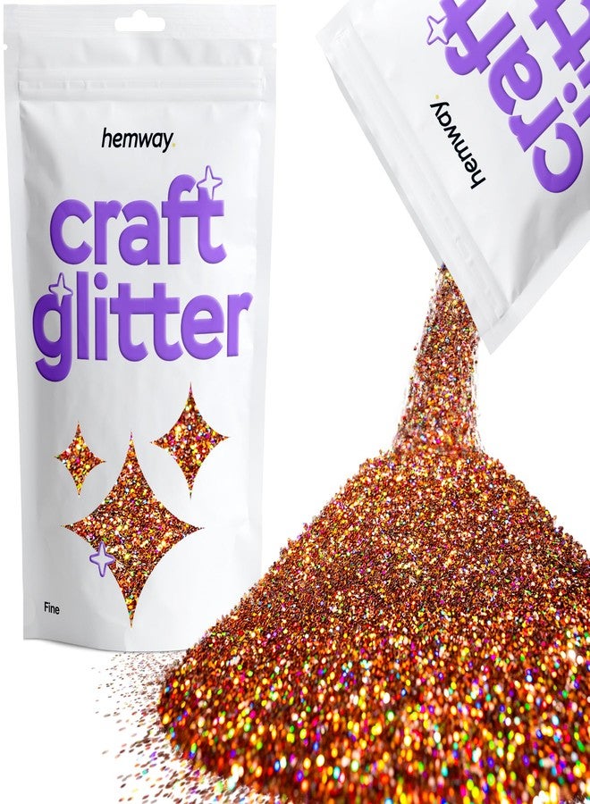 Hemway Craft Glitter Bronze Brown Holographic 100g Fine Glitter for Crafts, Resin, Epoxy, Tumbler, Art, Candle, Decorations, Crafting Supplies - Image 1