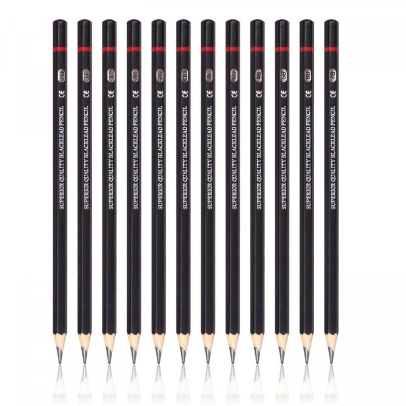 DEVANI IMPEX Graded Pencil Drawing Pencils, Art Pencils, Graphite Pencils, Graphite Pencils for Drawing, Art Pencils for Drawing and Shading (12 SHADS) - Image 5
