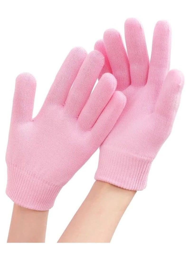 Generic Reusable SPA Gel Socks Gloves Moisturizing Whitening Exfoliating Smooth Hands Mask,Random color  - Image 4