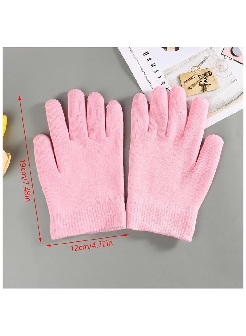 Generic Reusable SPA Gel Socks Gloves Moisturizing Whitening Exfoliating Smooth Hands Mask,Random color  - Image 1
