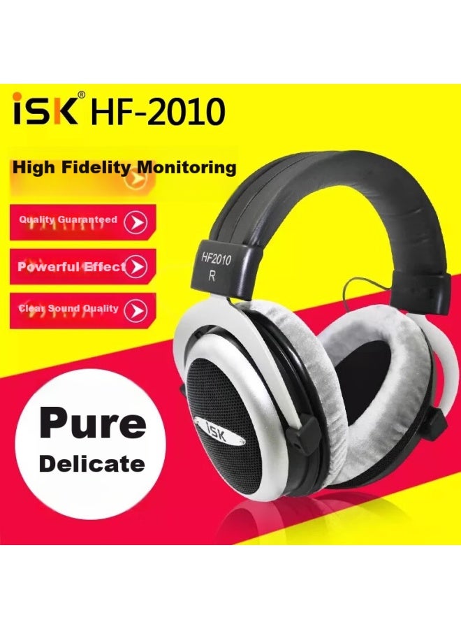 Isk Hf-2010 Professional Over-Ear Monitoring Headphones, Comfortable Full-Enclosed Cavity Design, Gaming Headphones For Computer, Mobile Phone, Sound Card, Karaoke, Recording, And Gaming Music - Image 2