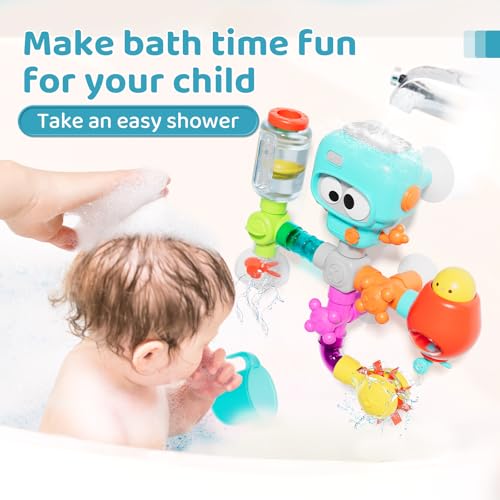 SOCBTNSO DIY Assemble Water Pipe Bath Toys for Kids Ages 48 DIY Building Kit for Ages 57 Bathtub Time Birthday Gifts for Toddler 3 Year Old - Image 5