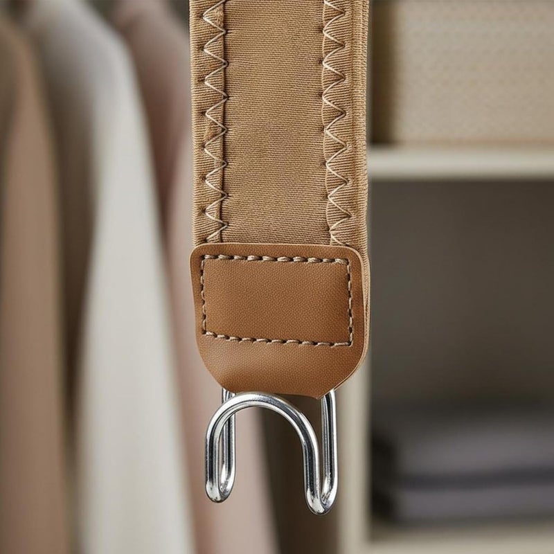 Adjustable Waist Buckle Easy to Wear Elastic Waist Belt Clothing Accessory for Pants Fit Adjustment - Image 3