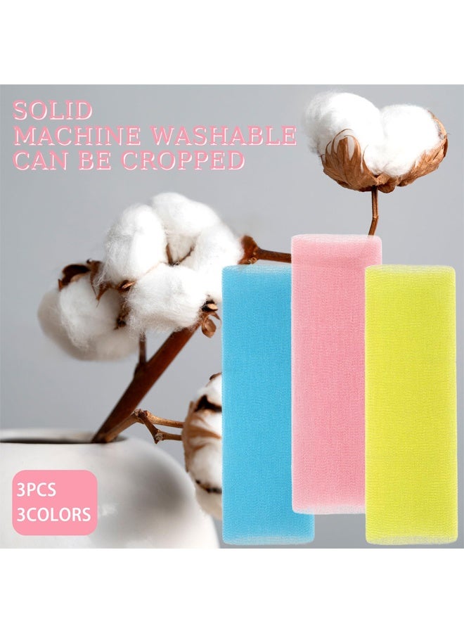 3Pack Mesh Exfoliating Shower Scrub  Towels - Image 2