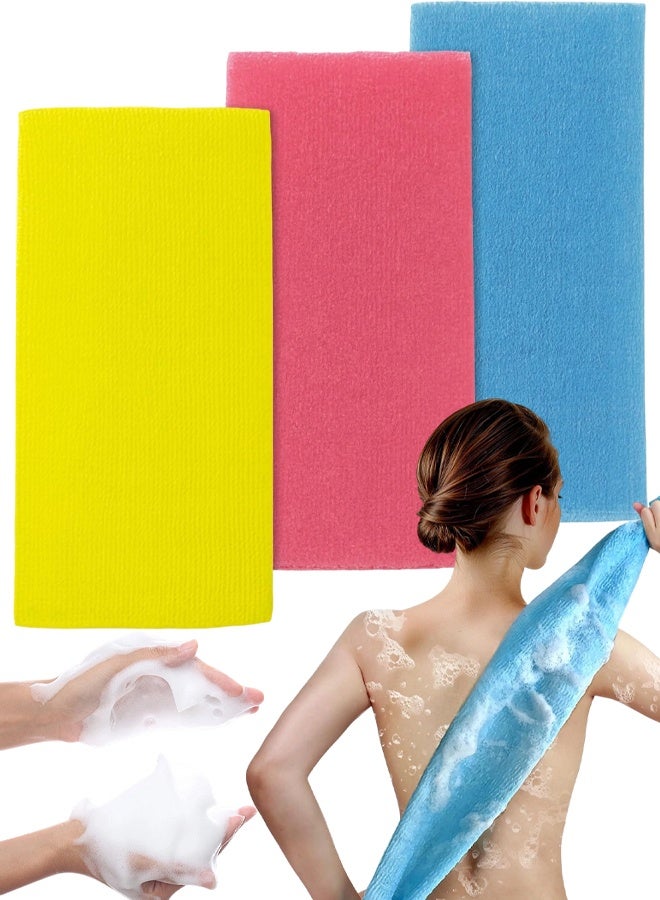 3Pack Mesh Exfoliating Shower Scrub  Towels - Image 1