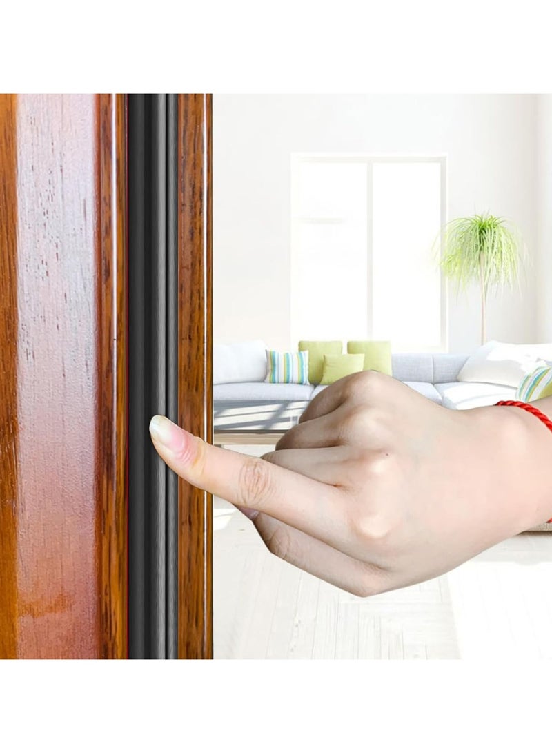 رات سو غلاف جوي قطاع سدادة الباب 6M النسخة المطورة الباب الأسود المطاط سدادة الطقس قطاع المطاط اللاصق عزل الباب الطقس قطاع صوت الباب شرائط إطار الباب - Image 3