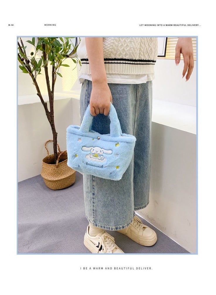 Sanrio Sanrio Blue Cinnamon Dog Pattern Shoulder Bag Crossbody Bag Handbag Plush Bag Children's Decorative Bag  - Image 2