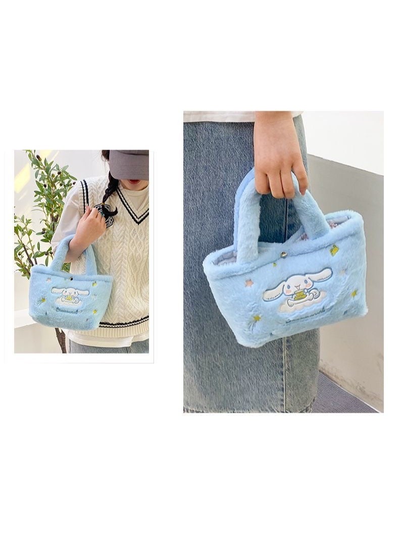 Sanrio Sanrio Blue Cinnamon Dog Pattern Shoulder Bag Crossbody Bag Handbag Plush Bag Children's Decorative Bag  - Image 3