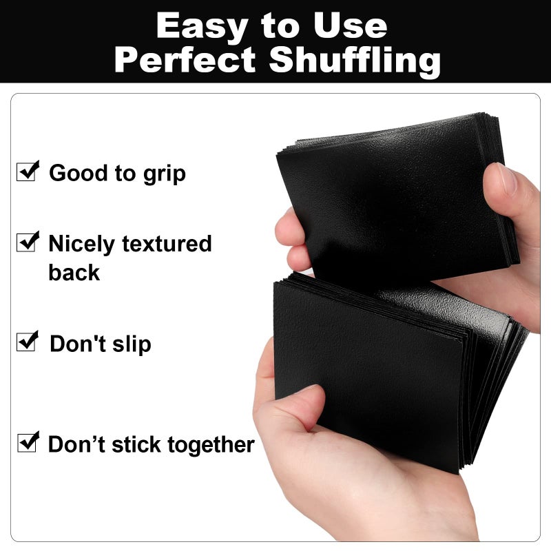 Fabmaker Black Yu-gi-oh Card Sleeve 200 Pack, Japanese Small Card Sleeves 62x89mm, Back Textured Perfect Shuffling, Protect Your Japanese Sized Trading Cards Kpop Photocard Never Tear - Image 4