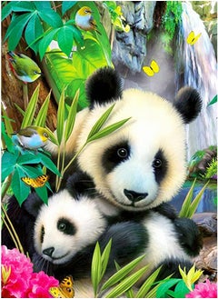 Excefore 5D DIY Diamond Painting Kits for Kids Adults Full Drill Crystal Diamond Dotz Gem Art Beads Paint Craft for Beginner Children Home Wall Decor Holiday Gift (lovely Panda 16 x12inch）  - Image 1