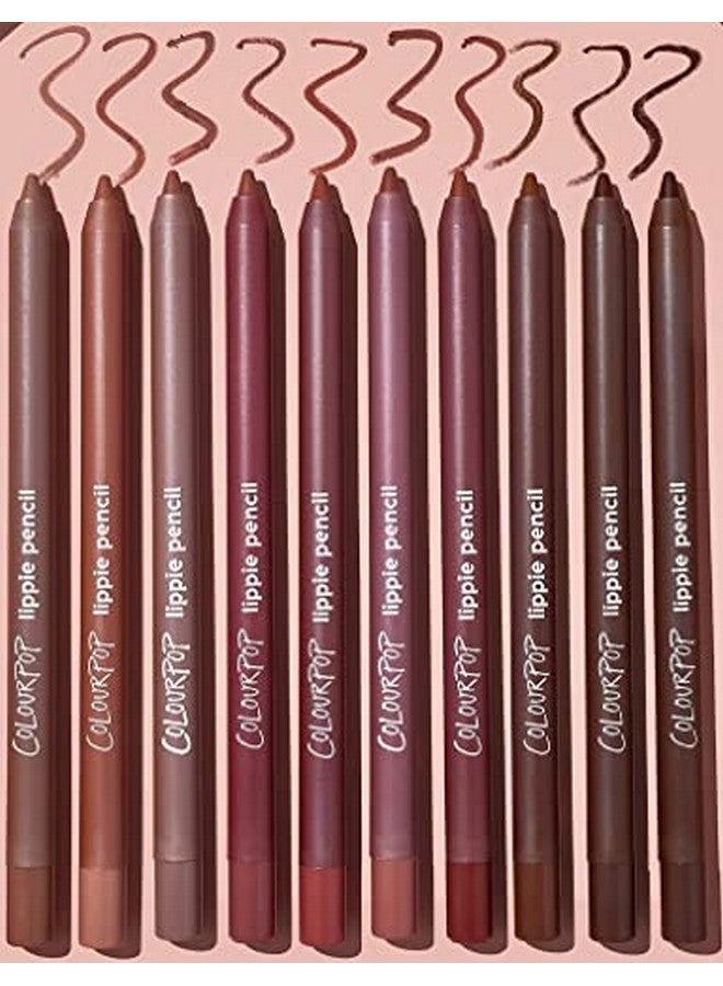 ColourPop "Truth Or Bare" Lippie Pencil Vault Set Of 10 Iconic Nude Lip Liners New In Box - Image 1