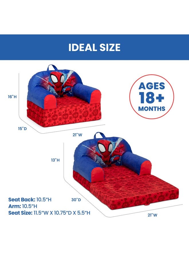 Delta CHILDREN Delta Children - Spidey and His Amazing Friends Cozee Buddy Flip-Out Kids Chair, Red - Image 4