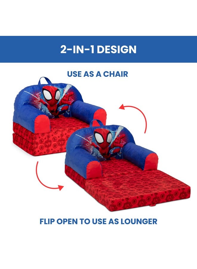 Delta CHILDREN Delta Children - Spidey and His Amazing Friends Cozee Buddy Flip-Out Kids Chair, Red - Image 2