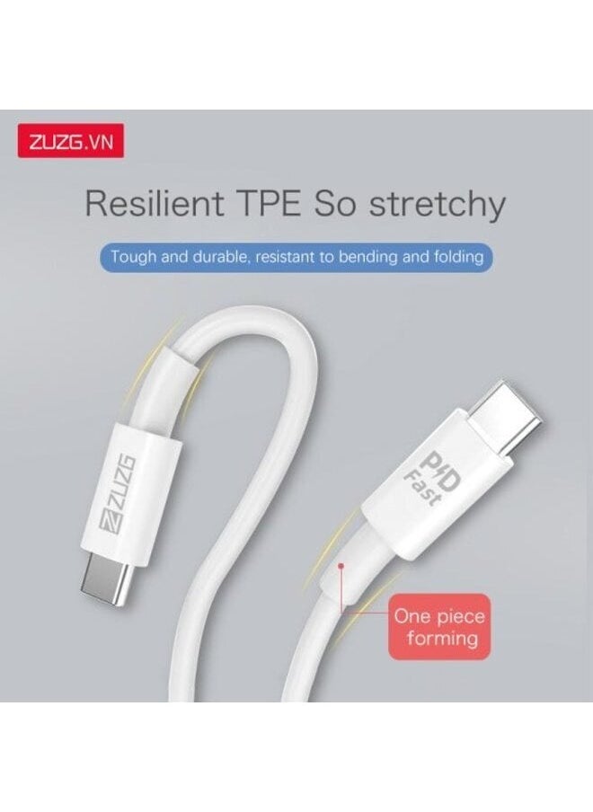 Generic - Type-C fast charging cable - 60 W - data transfer speed of 480 MB/s - Image 1