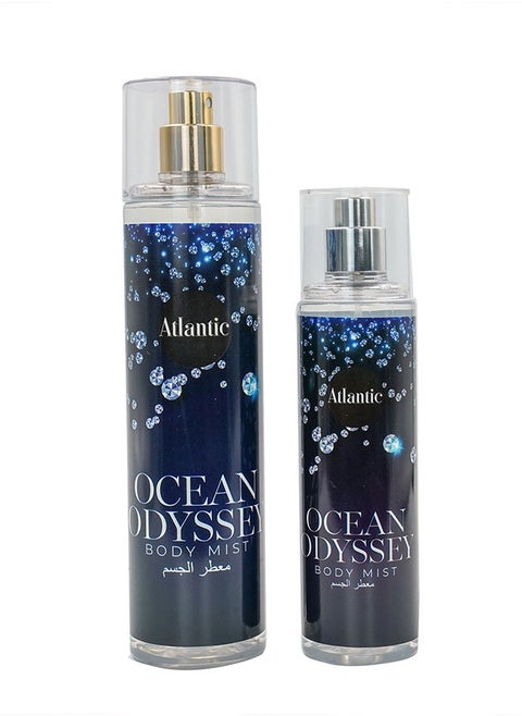 Atlantic Ocean Odyssey Body Mists Long Lasting Body Spray Pack of 2 Body Mist 250ml & 150ml