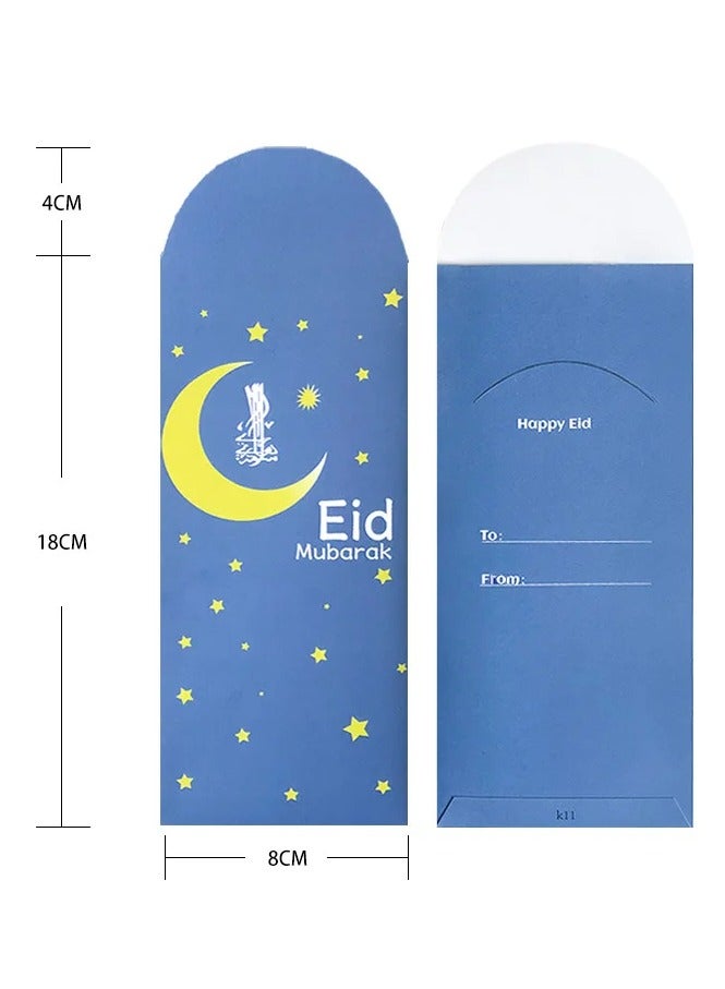 6 Pieces Eid Mubarak Paper Money Envelopes Cash Paper Wallets Money Packet 1-4 - Image 3