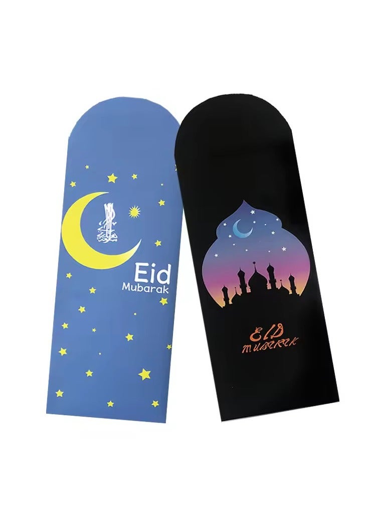 6 Pieces Eid Mubarak Paper Money Envelopes Cash Paper Wallets Money Packet 1-4 - Image 5