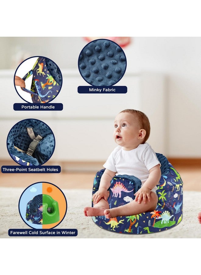 DAYEEBALL Seat Cover Compatible with Bumbo Seat, Soft and Breathable Baby Floor Seat Cover for Baby Boy & Girl (Cover Only), Dinosaur - Image 3