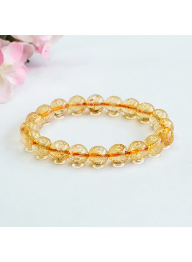NeeMee Natural Yellow Citrine Bracelet - Brazilian Gemstone Jewelry - Natural Energy Stone - Image 4