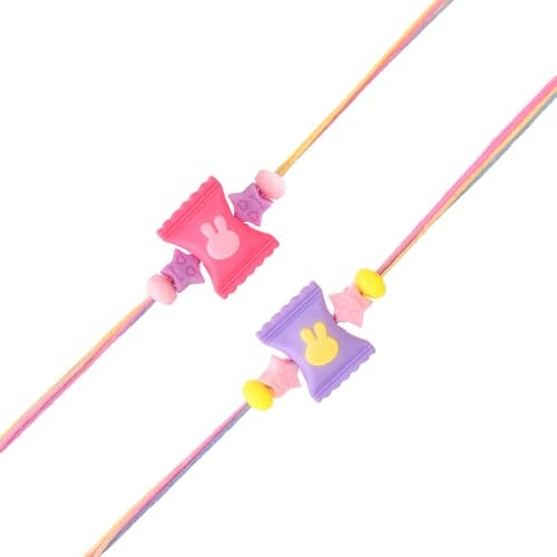 ascension Pack of 2 Rakhi for Kids Rakhi for Brother, Bhai Raksha Bandhan Rakhis for Girls & Boys with You are My Hero Fridge Magnet Gift & Roli Tilak - Image 2