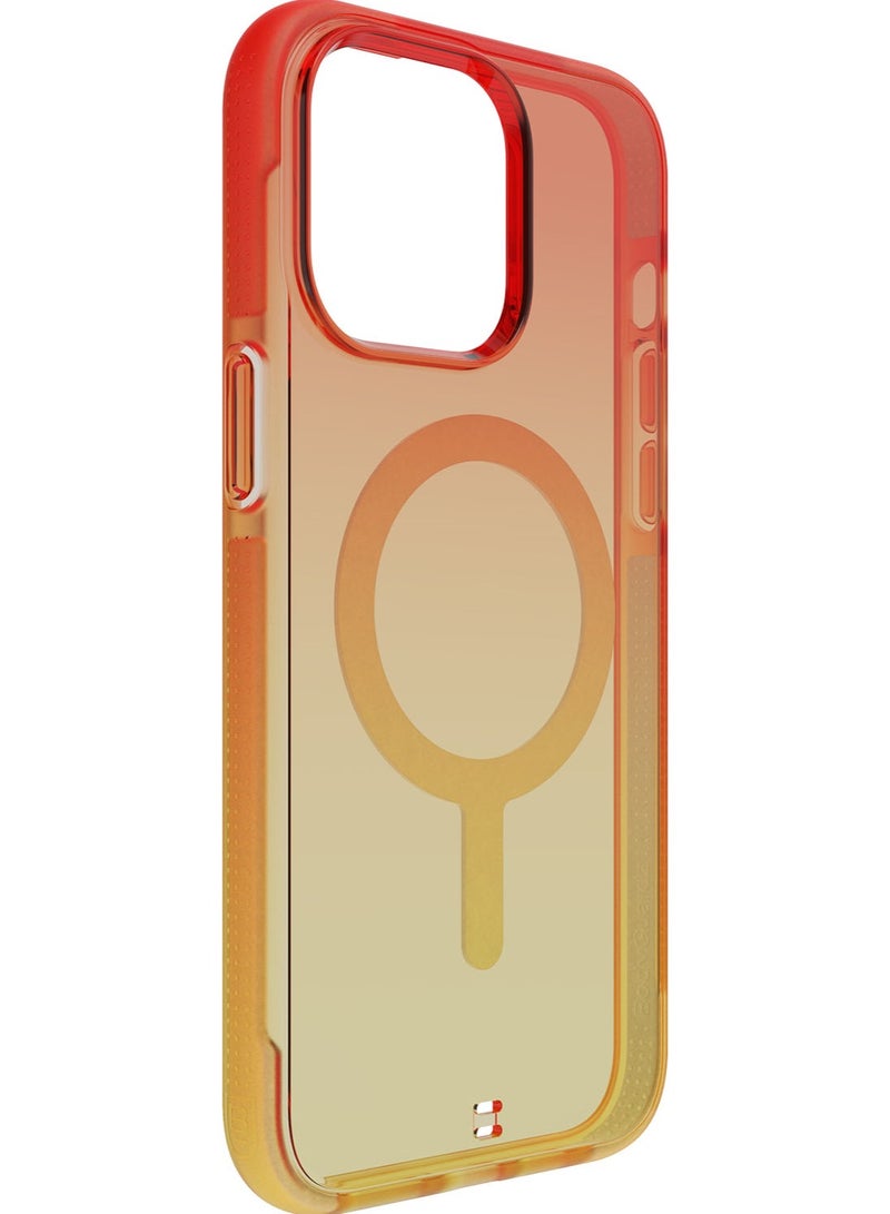 Bodyguardz غطاء حماية Ace Pro Ombre لجهاز iPhone 15 PRO مع حماية من السقوط حتى 18 قدم متوافق مع MagSafe مع حبل - بيسكوت الخوخ - Image 5