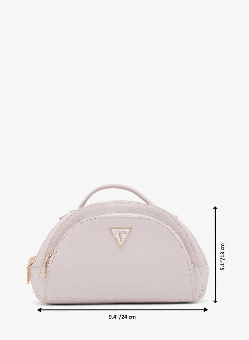 Guess  Logo Double Zip Cosmetic Bag for Women | Best Price UAE