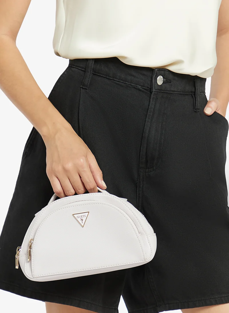 Guess  Logo Double Zip Cosmetic Bag for Women | Best Price UAE