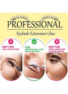 Enjoy Color Super Glue Eyelash Extension Adhesive - Eyelash Extension 6ml / 3 Second Drying Time / Holds - 7-8 Weeks/Maximum Adhesion/Black Adhesive Suitable for Semi-Permanent Extensions/Professional Supplies- Latex Free  - Image 5